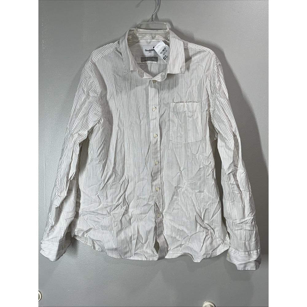 Goodfellow & Co The Everywhere Poplin Button Up Size Xl Slim